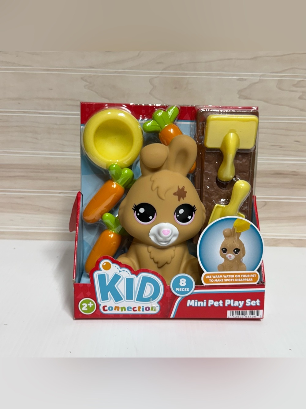 Brown Bunny Mini Pet Play Set - 8 Piece